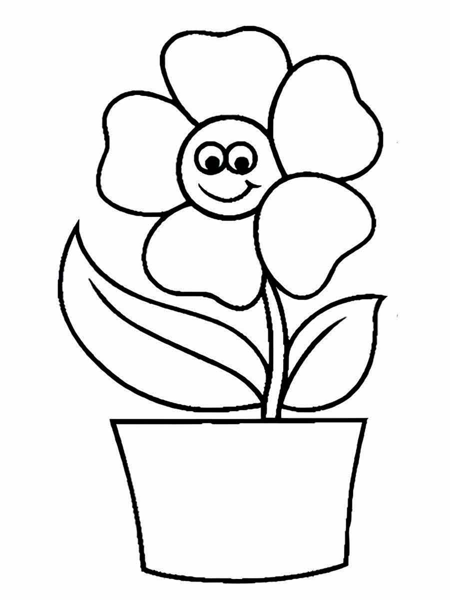 Flowers for kids coloring coloring page (71)