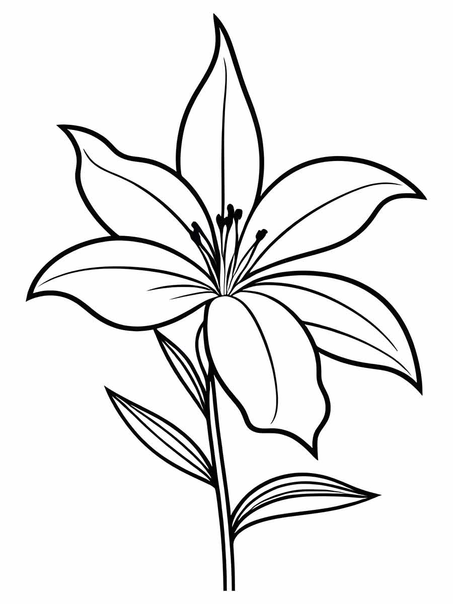 Flowers for kids coloring coloring page (76)