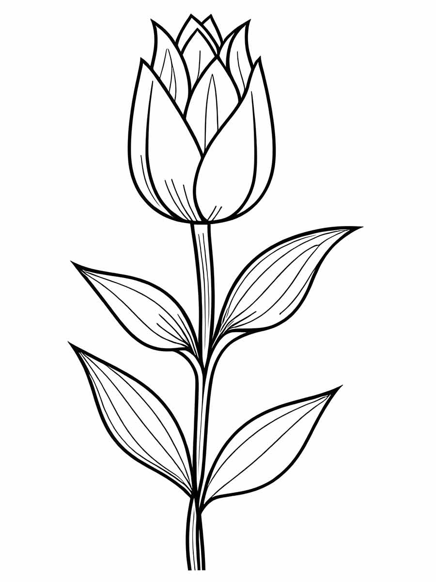 Flowers for kids coloring coloring page (77)