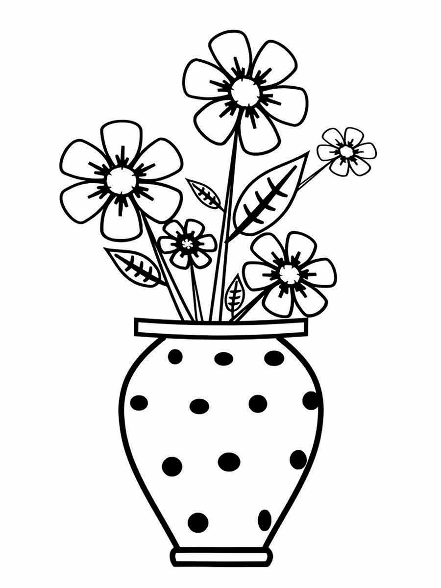 Flowers for kids coloring coloring page (8)