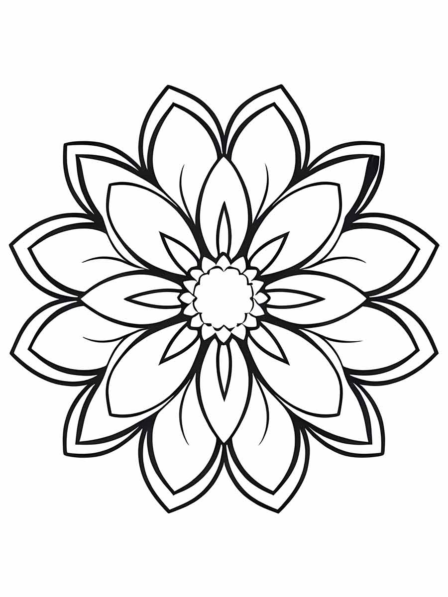 Flowers for kids coloring coloring page (82)