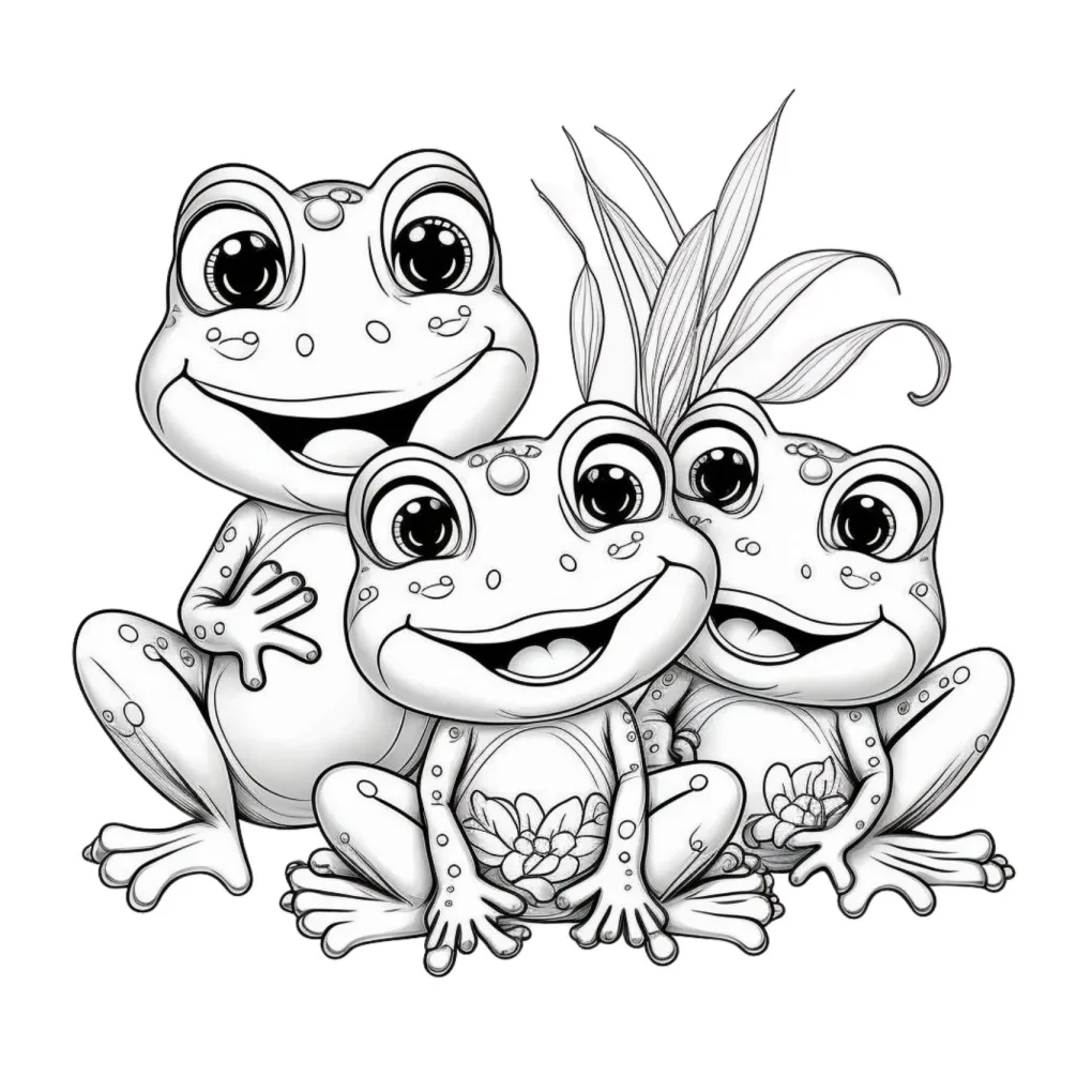 Frog coloring page (12)