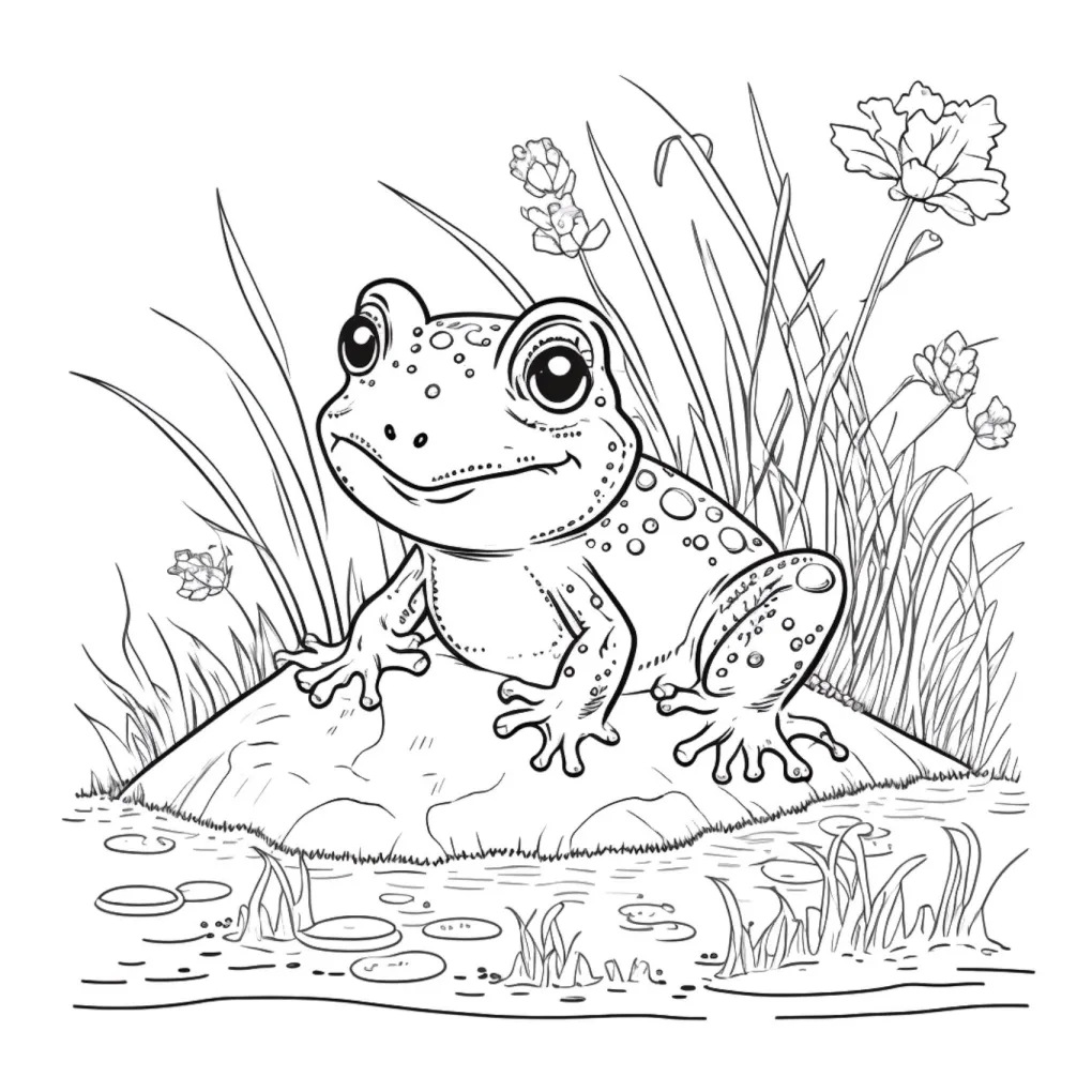 Frog coloring page (13)