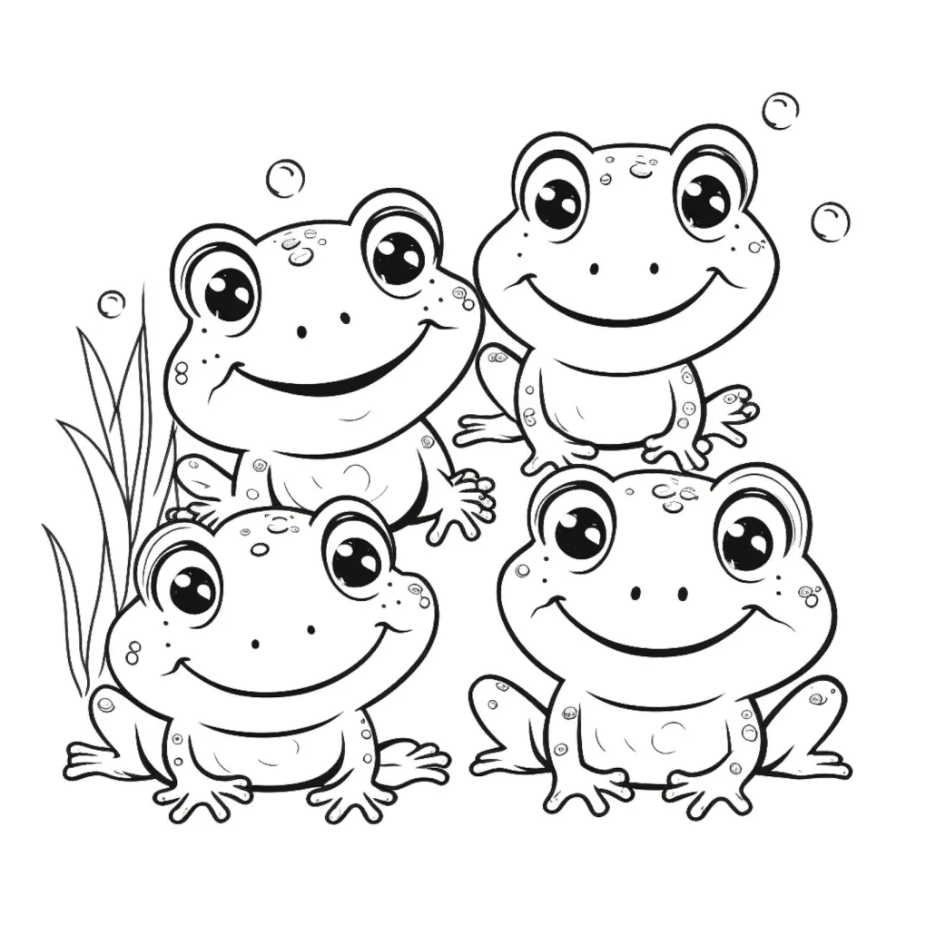 Frog coloring page (16)