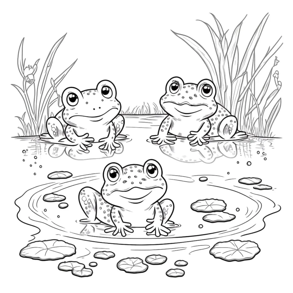 Frog coloring page (18)