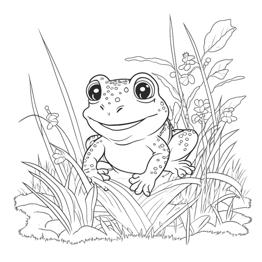 Frog coloring page (20)