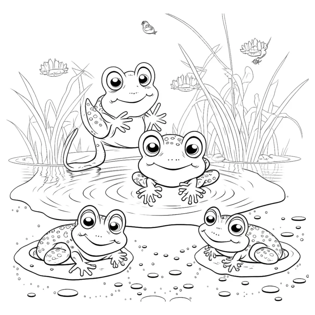 Frog coloring page (21)