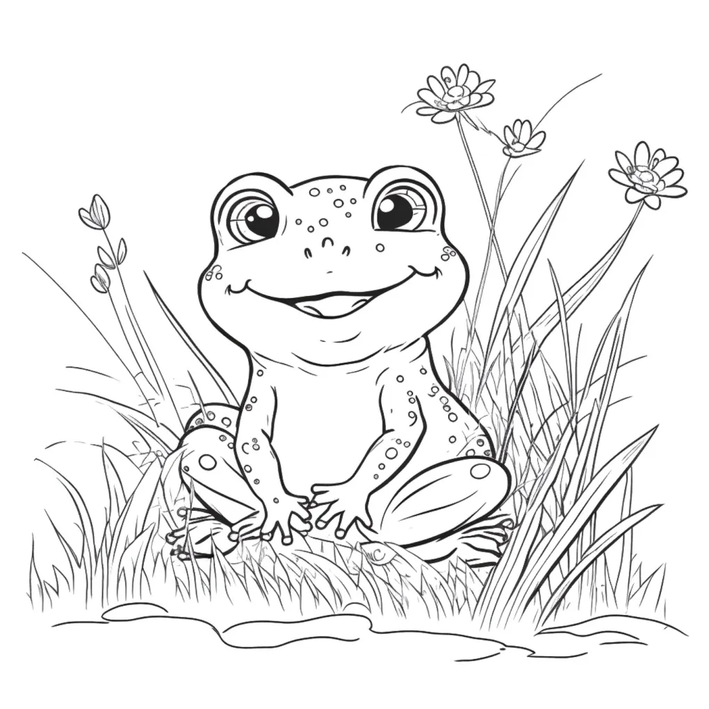 Frog coloring page (22)