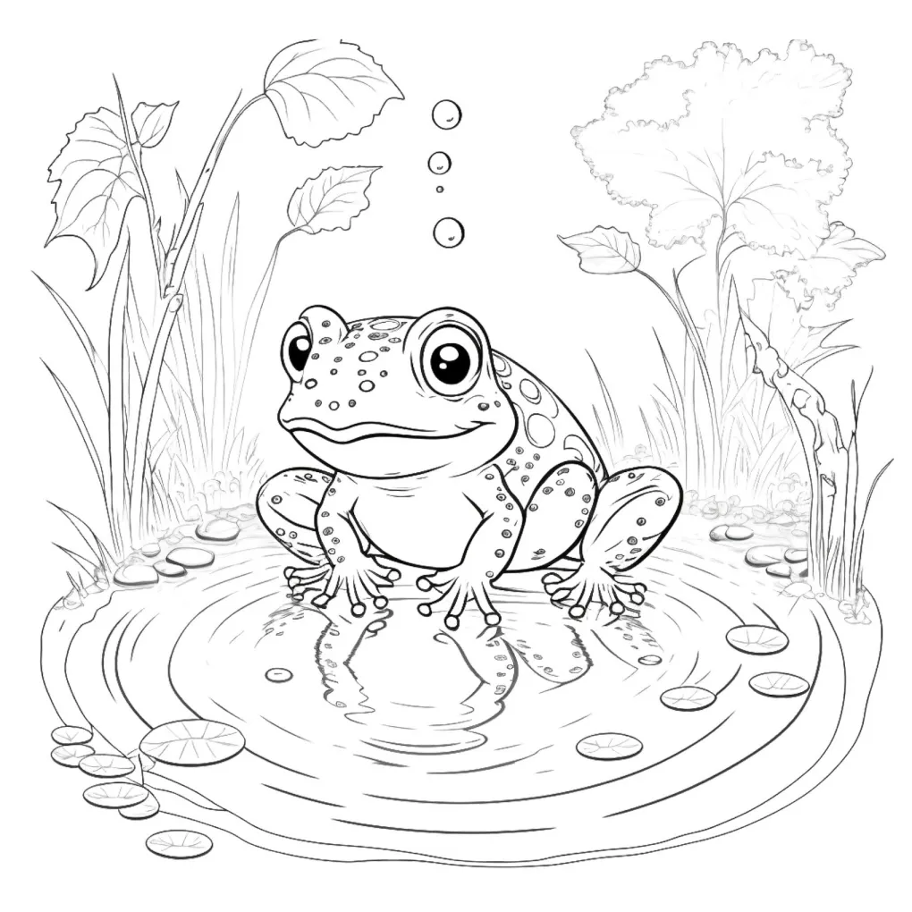 Frog coloring page (23)