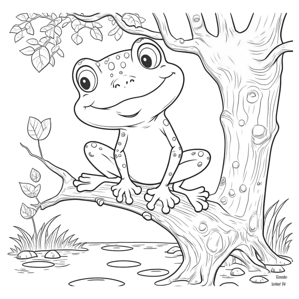 Frog coloring page (24)