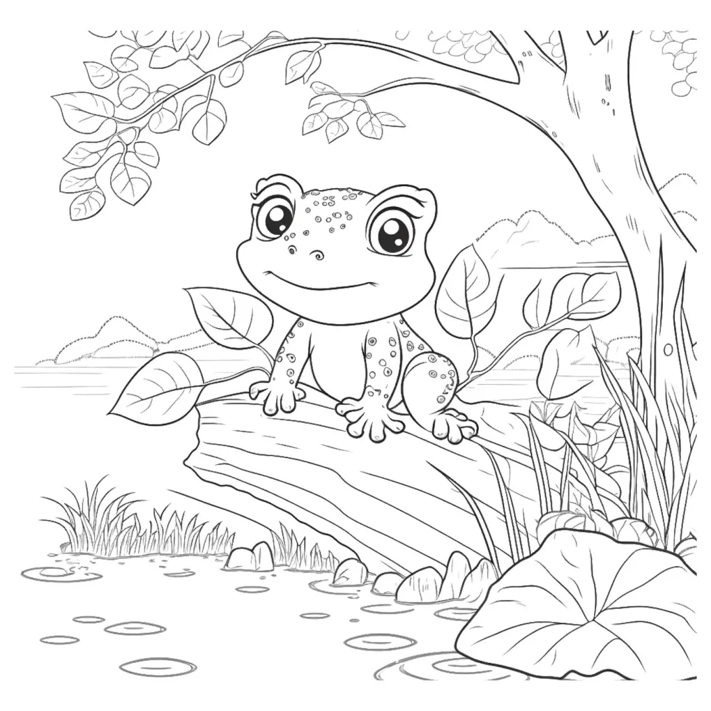 Frog coloring page (27)