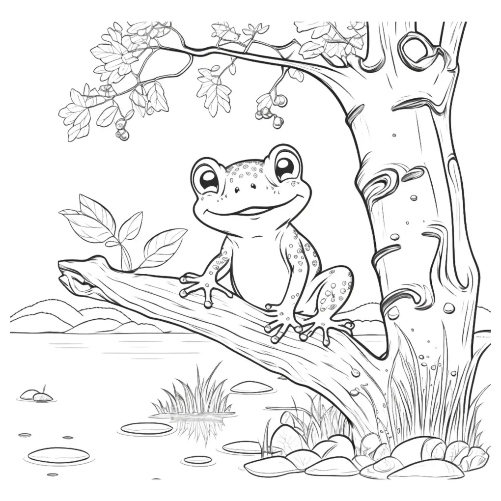 Frog coloring page (28)