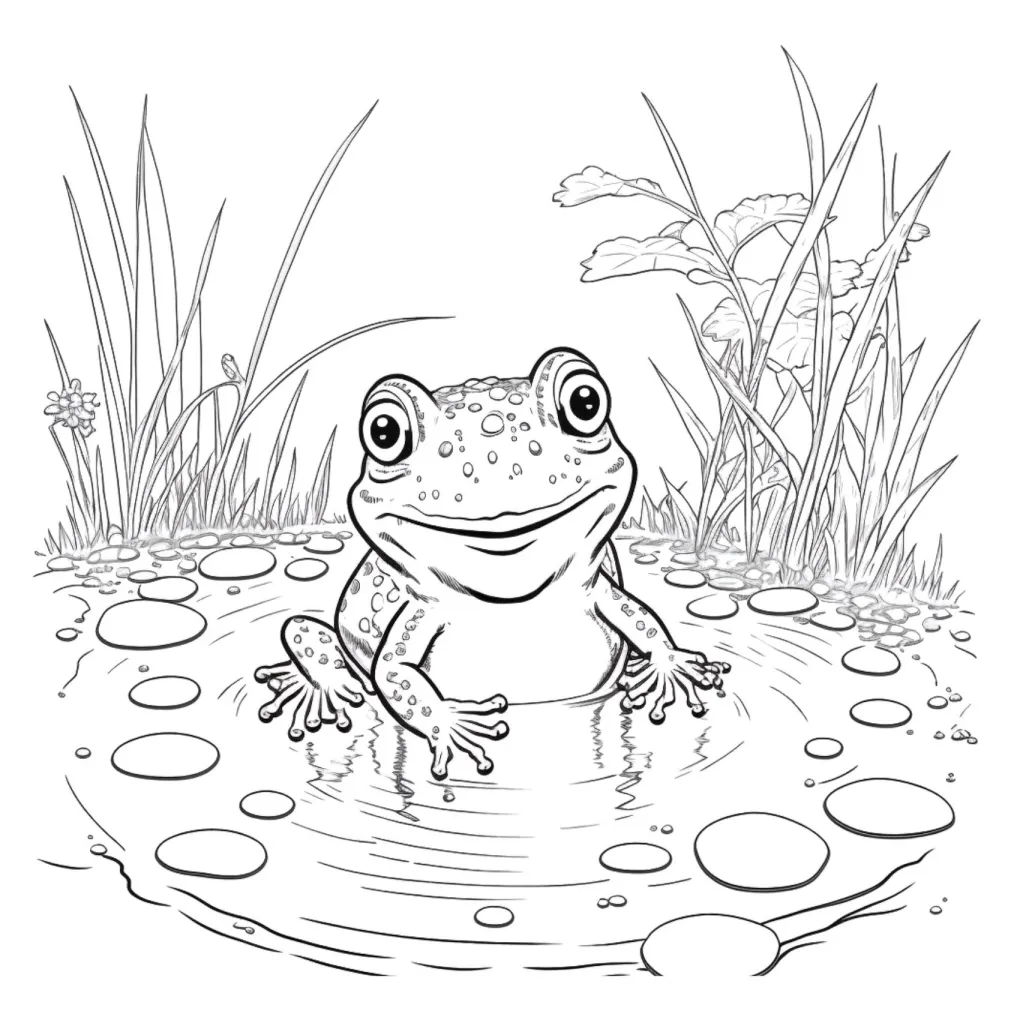 Frog coloring page (29)