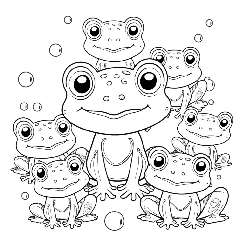 Frog coloring page (30)