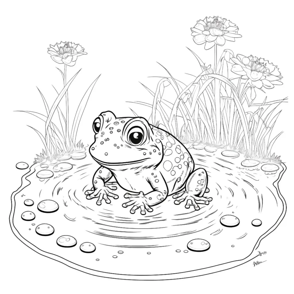 Frog coloring page (33)