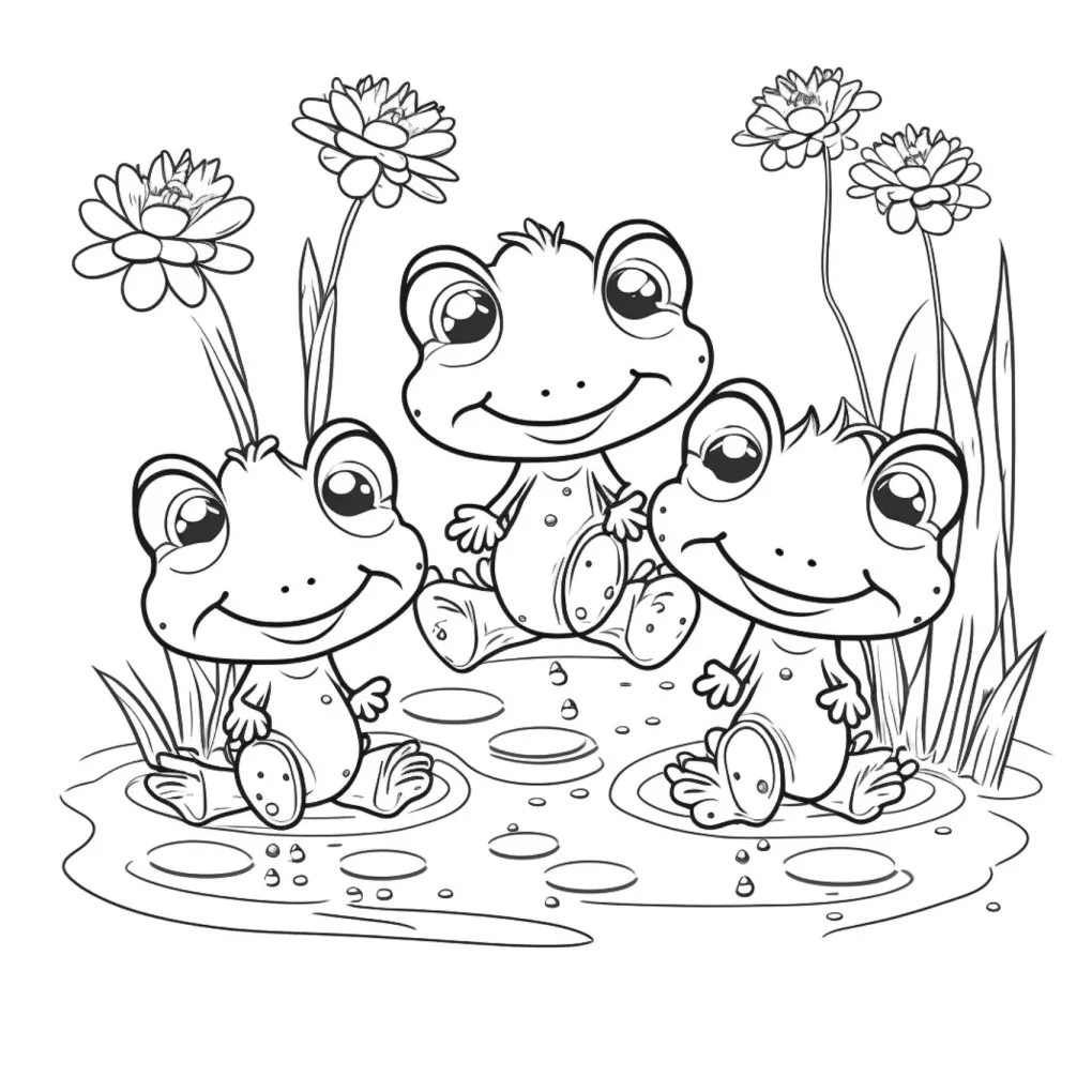 Frog coloring page (35)