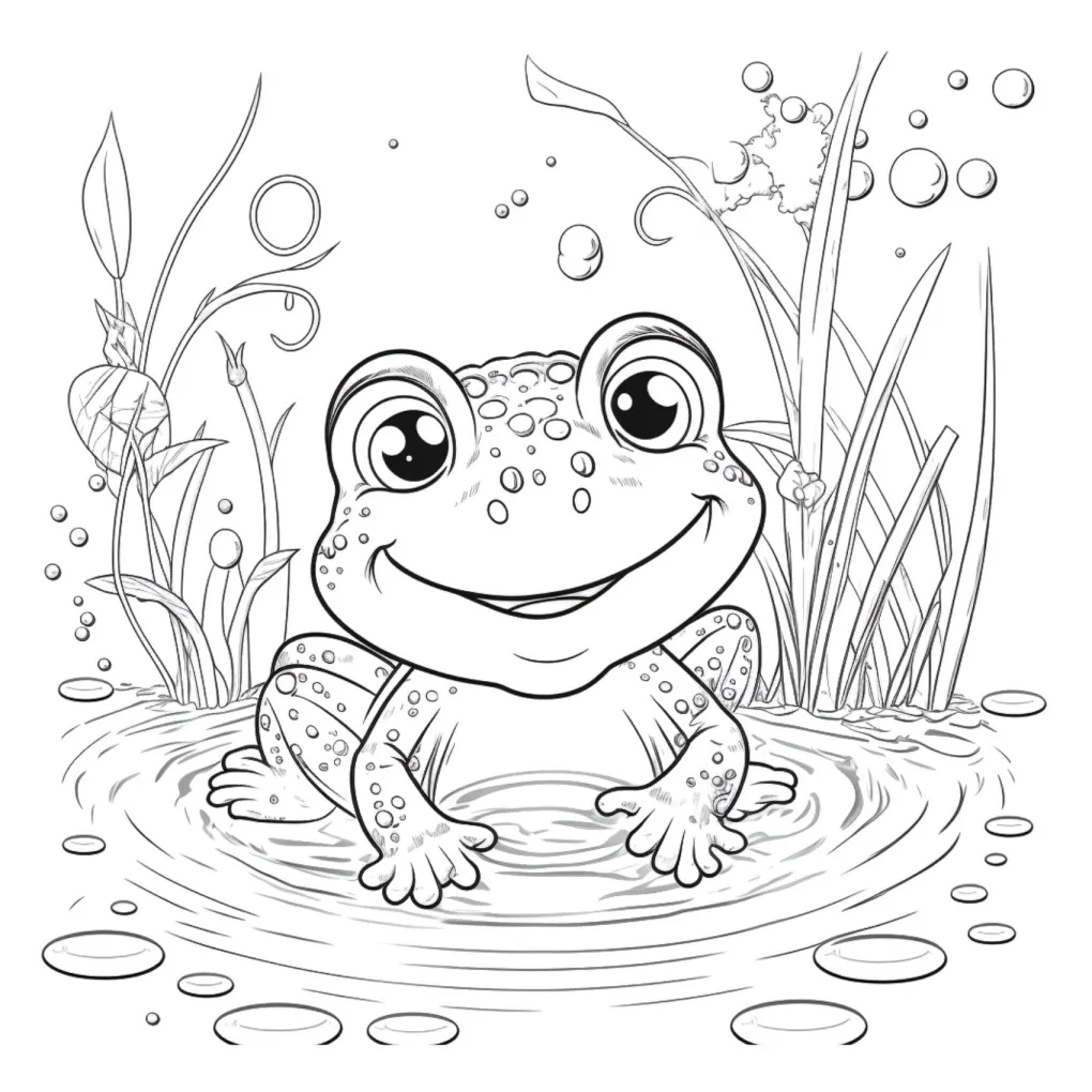 Frog coloring page (36)