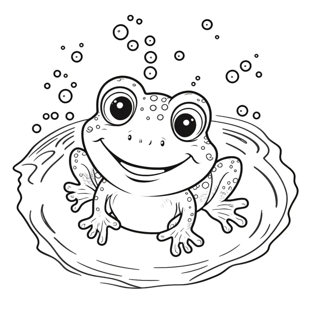 Frog coloring page (38)