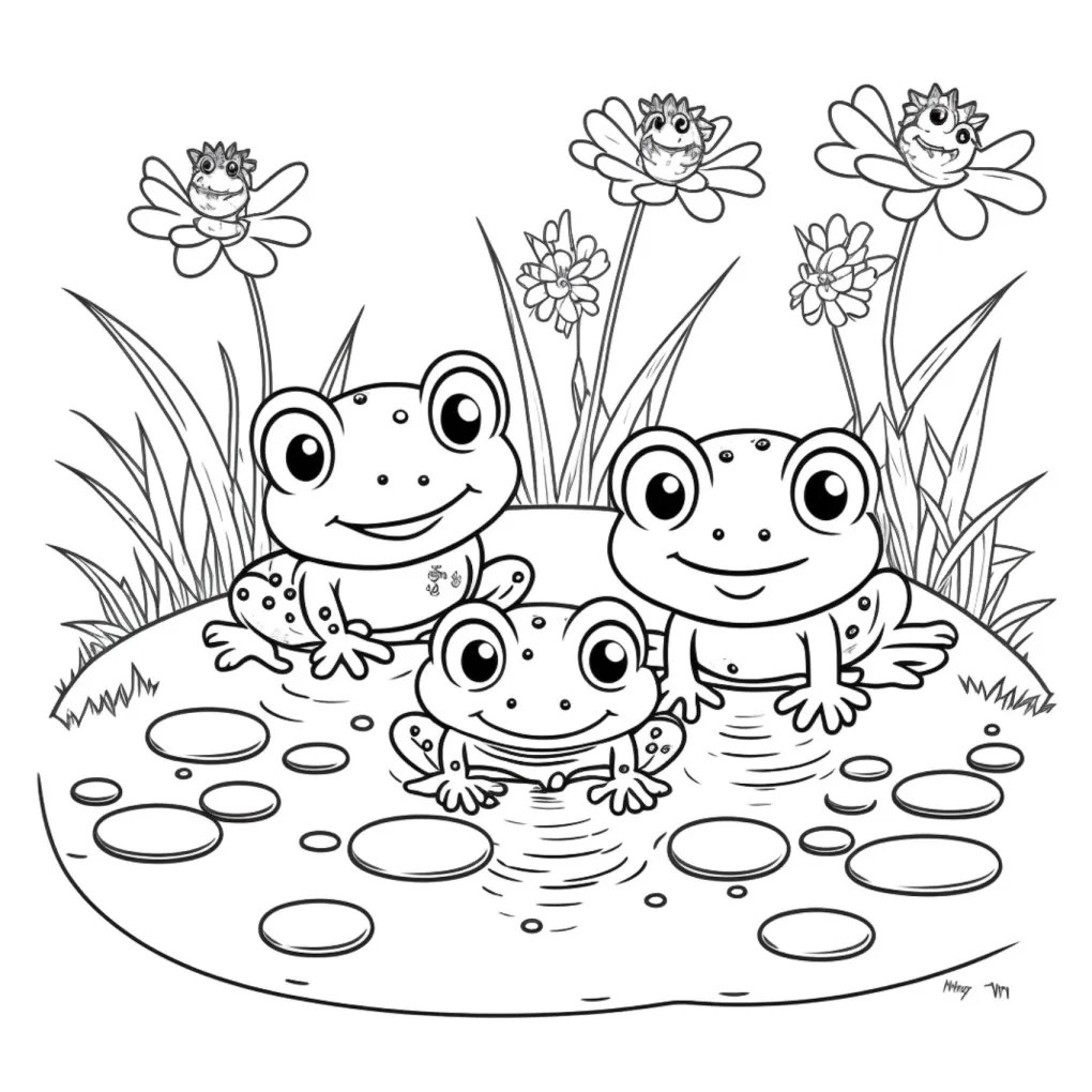 Frog coloring page (39)