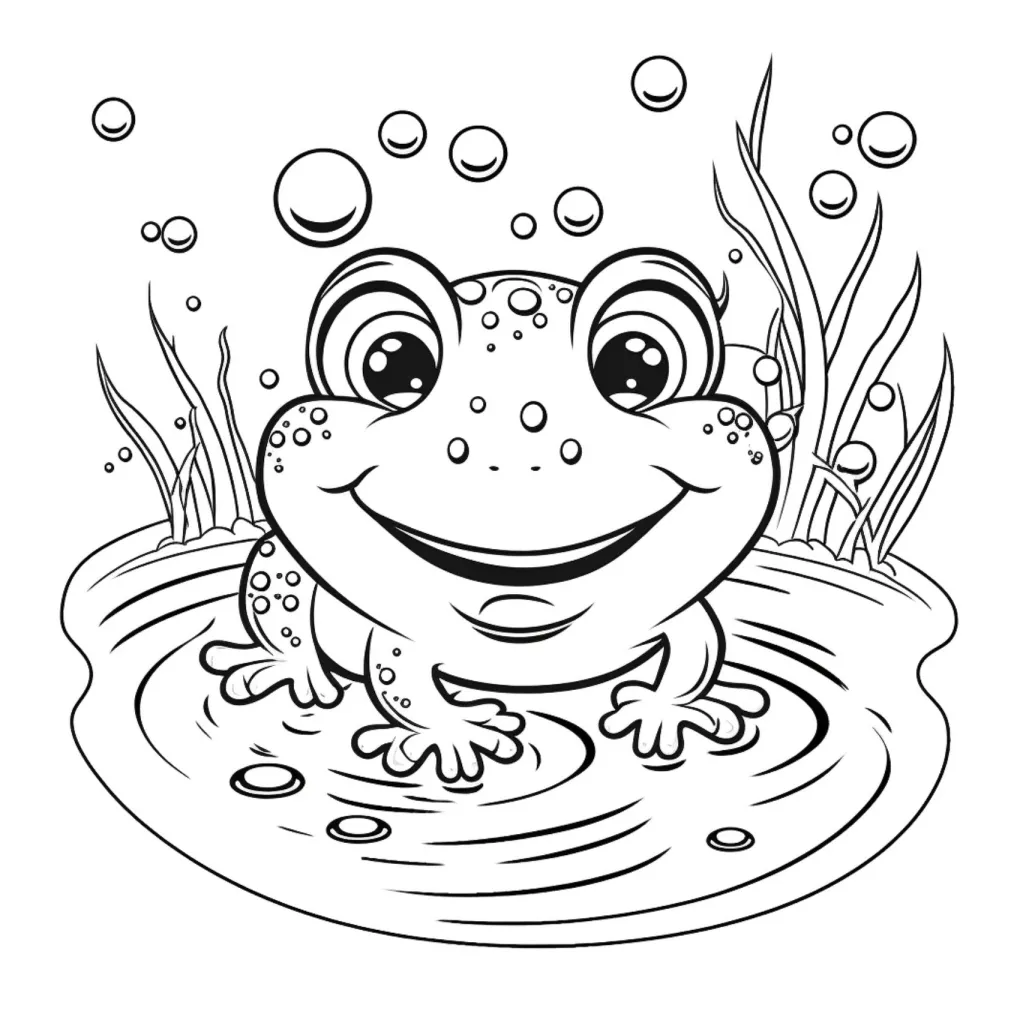 Frog coloring page (45)