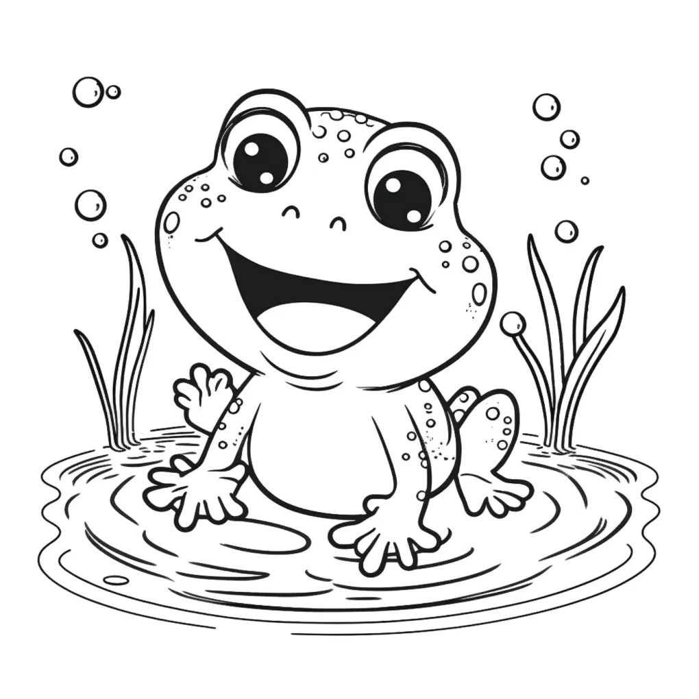 Frog coloring page (49)