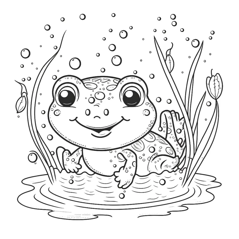 Frog coloring page (50)