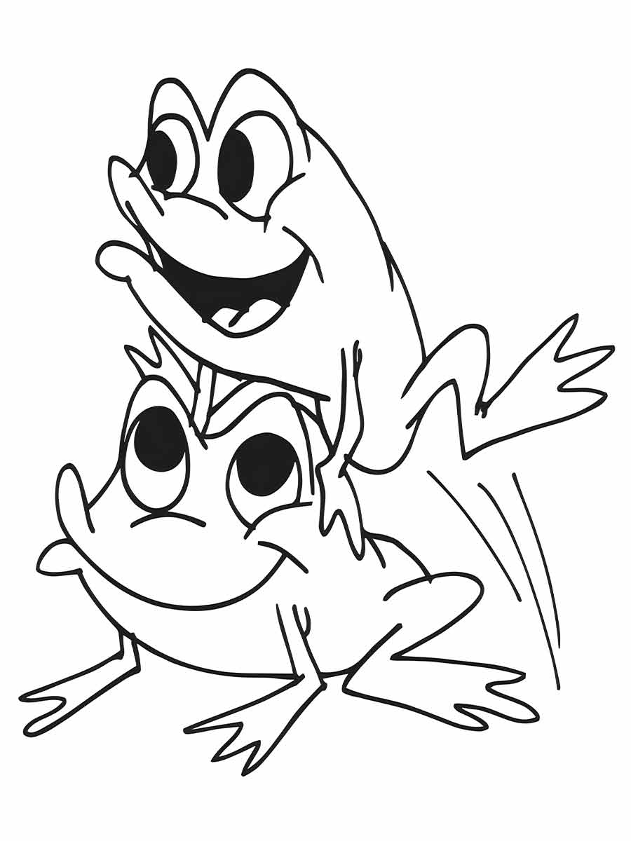 Frog coloring pages (1)