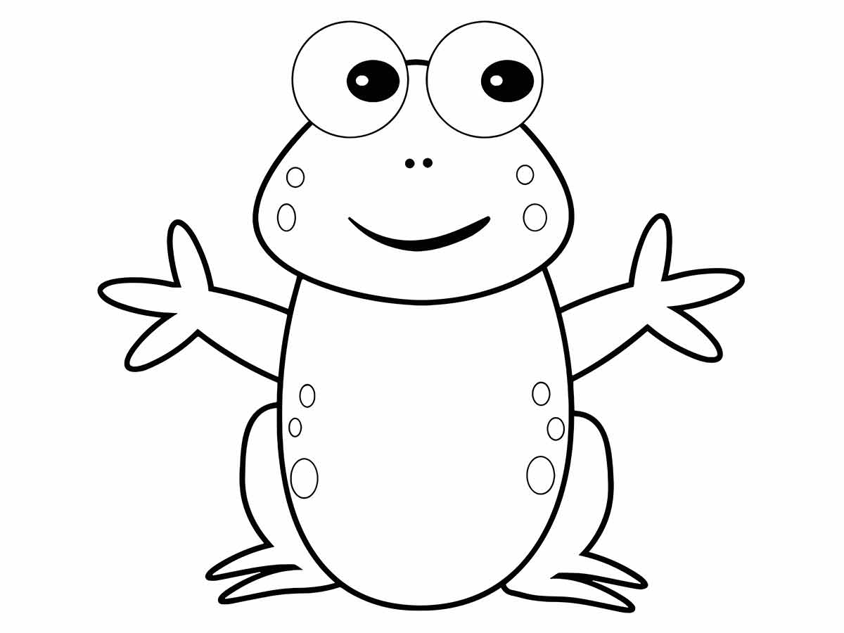 Frog coloring pages (10)