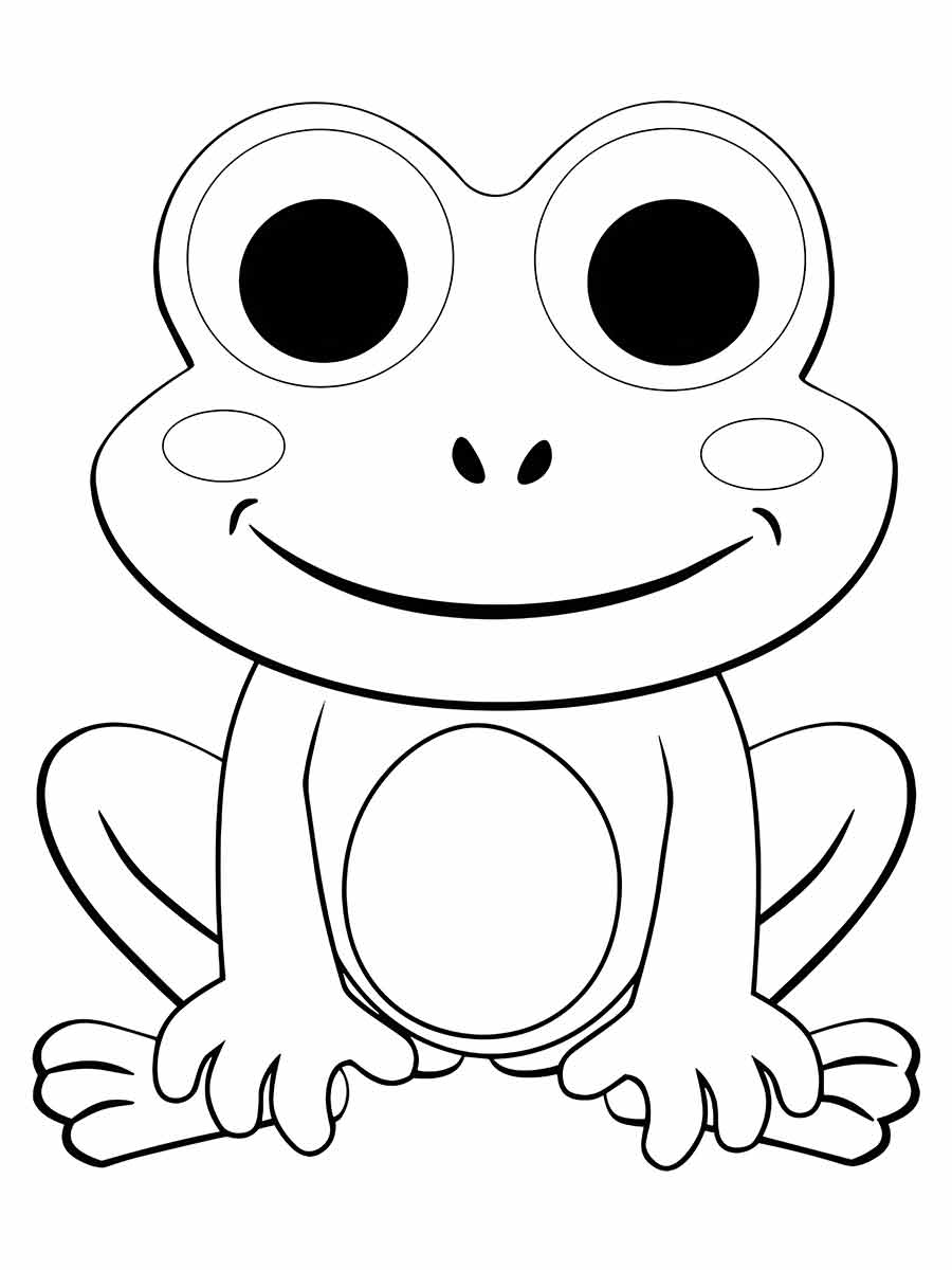 Frog coloring pages (14)