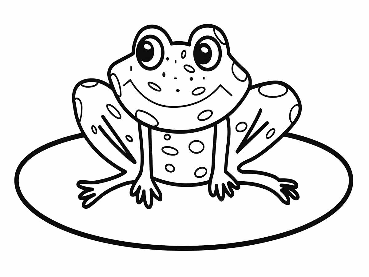 Frog coloring pages (16)