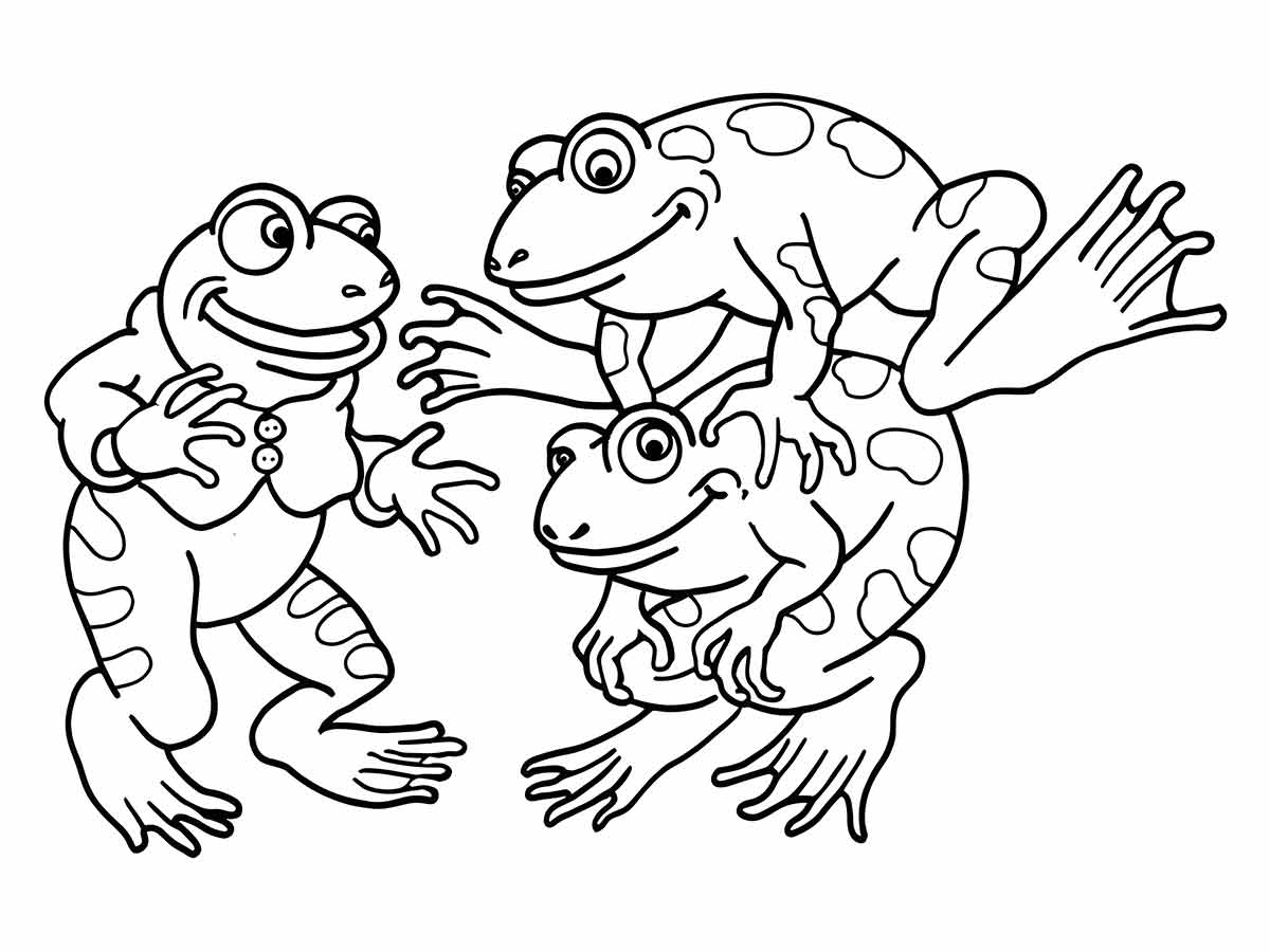 Frog coloring pages (3)