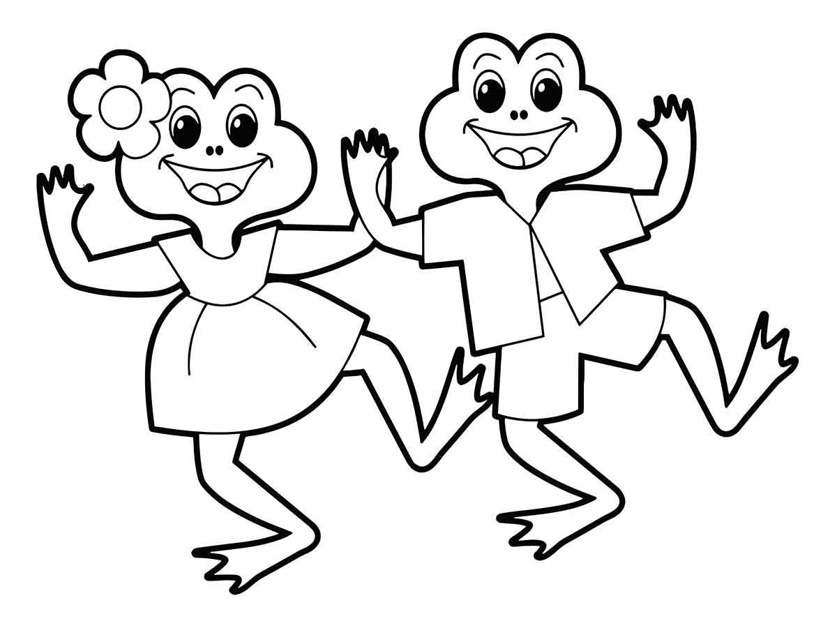 Frog coloring pages (4)