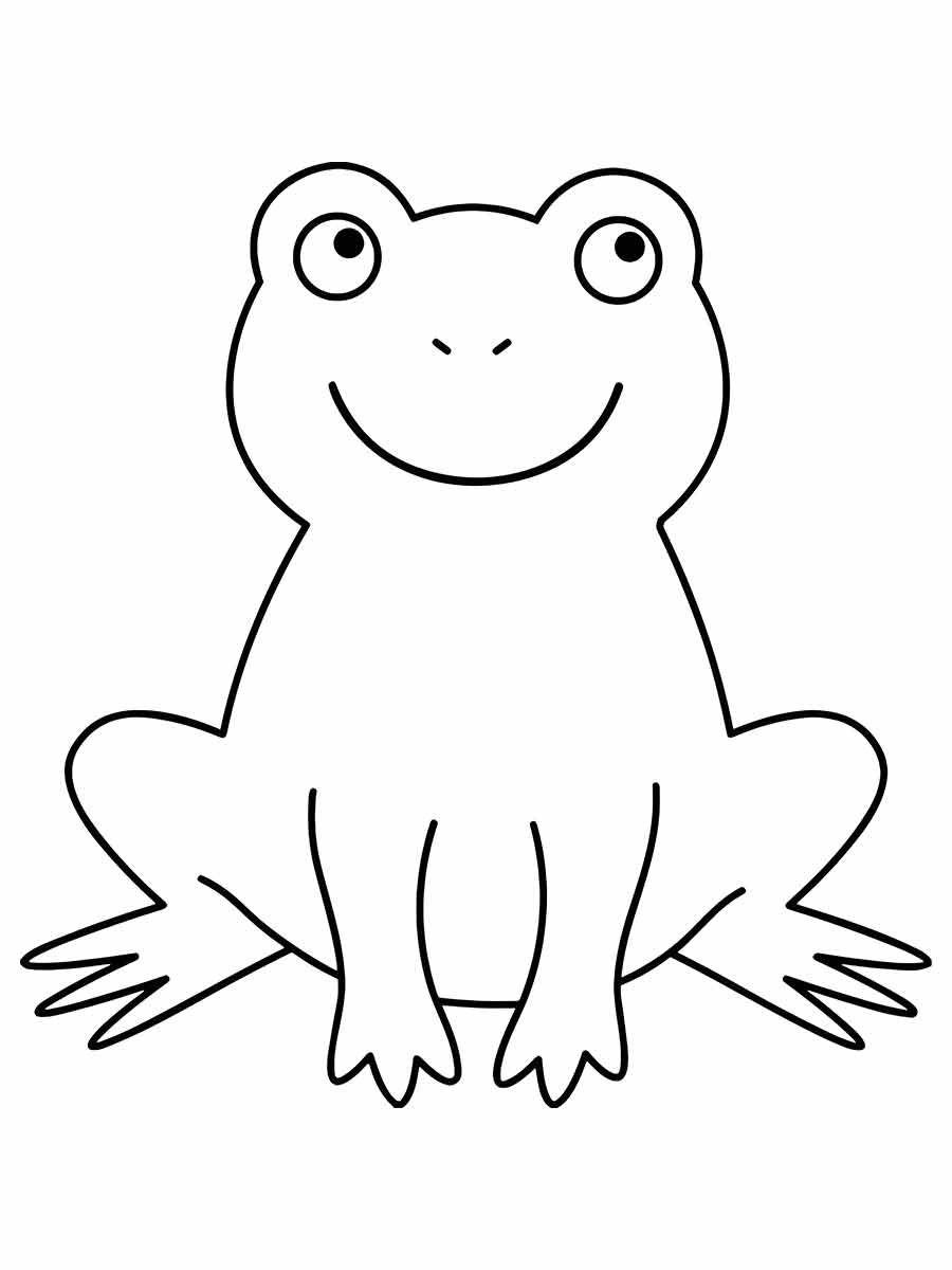 Frog coloring pages (5)