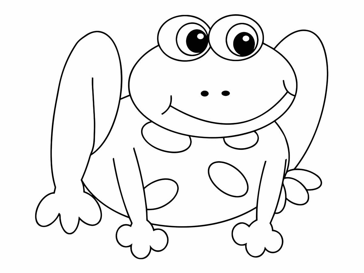 Frog coloring pages (6)