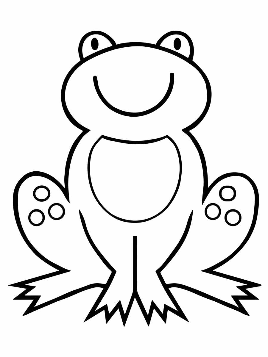 Frog coloring pages (7)