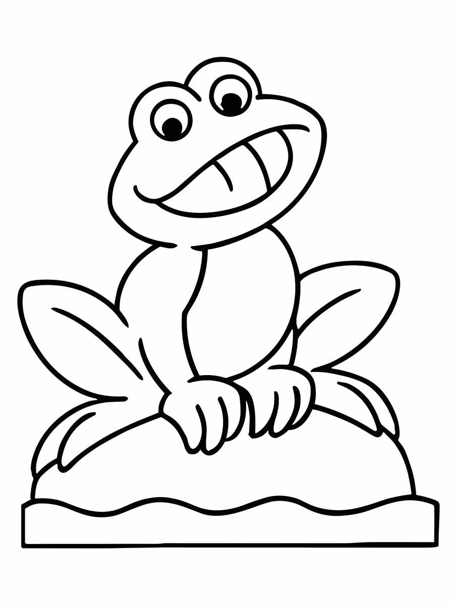 Frog coloring pages (9)