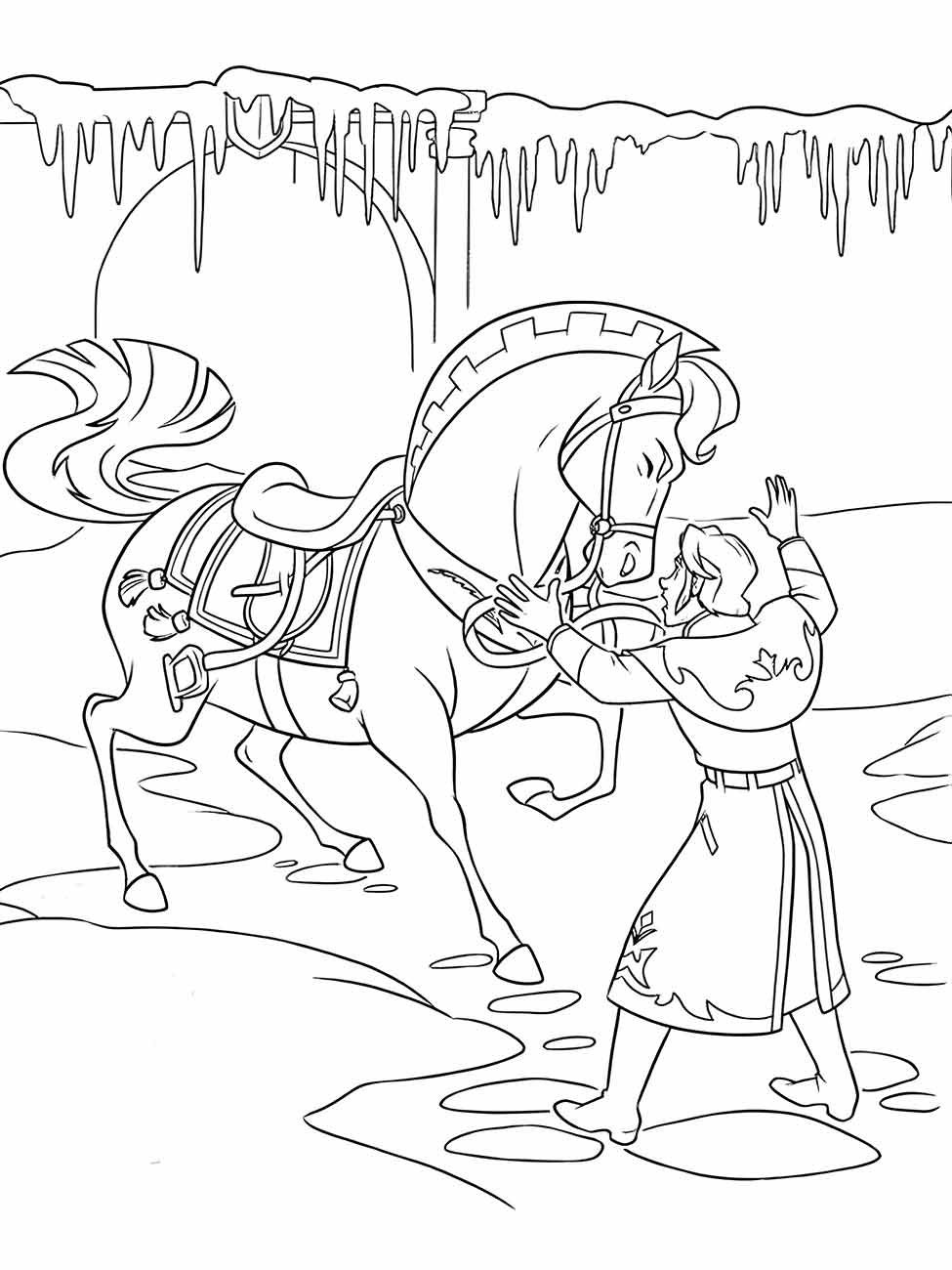 Frozen coloring page (1)