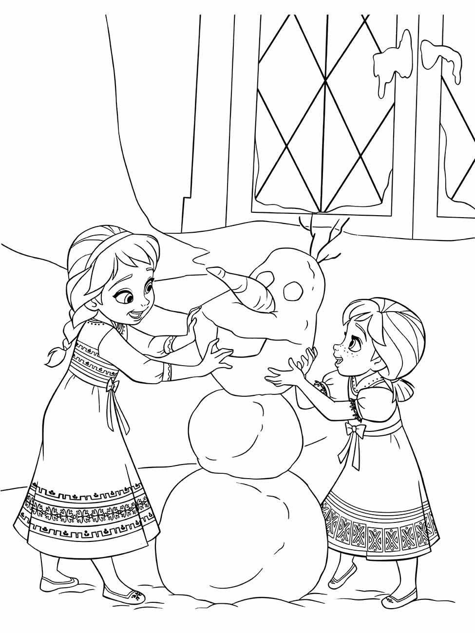 Frozen coloring page (10)