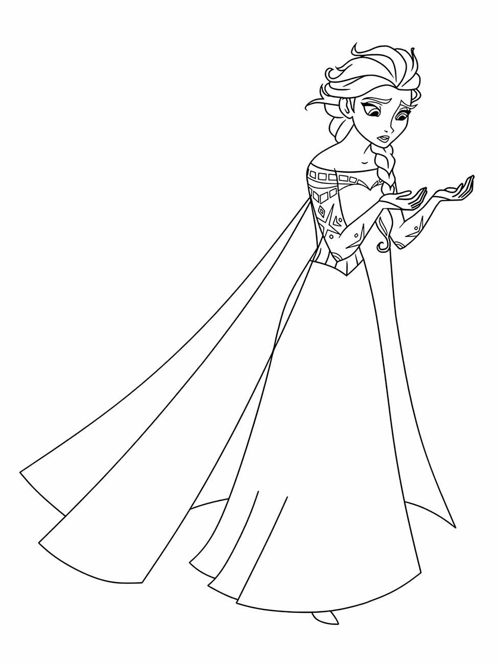 Frozen coloring page (100)