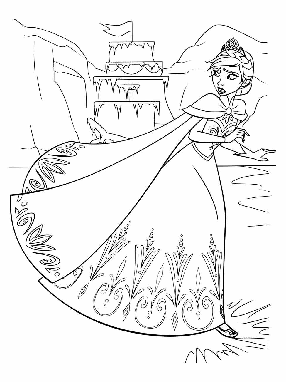 Frozen coloring page (105)