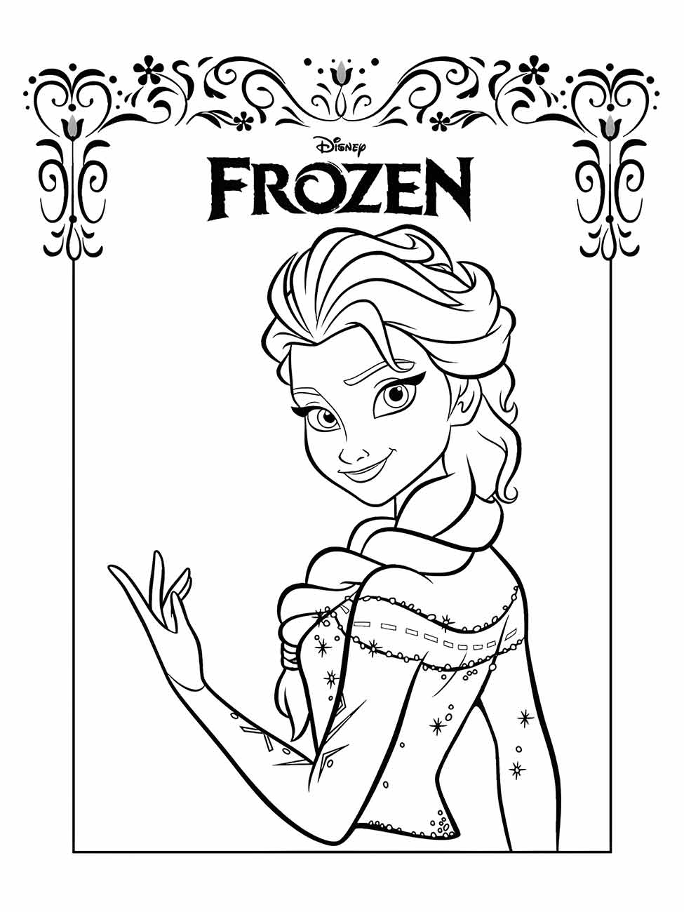 Frozen coloring page (106)