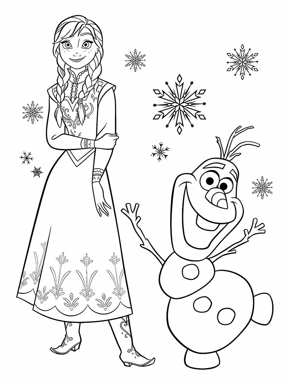 Frozen coloring page (13)