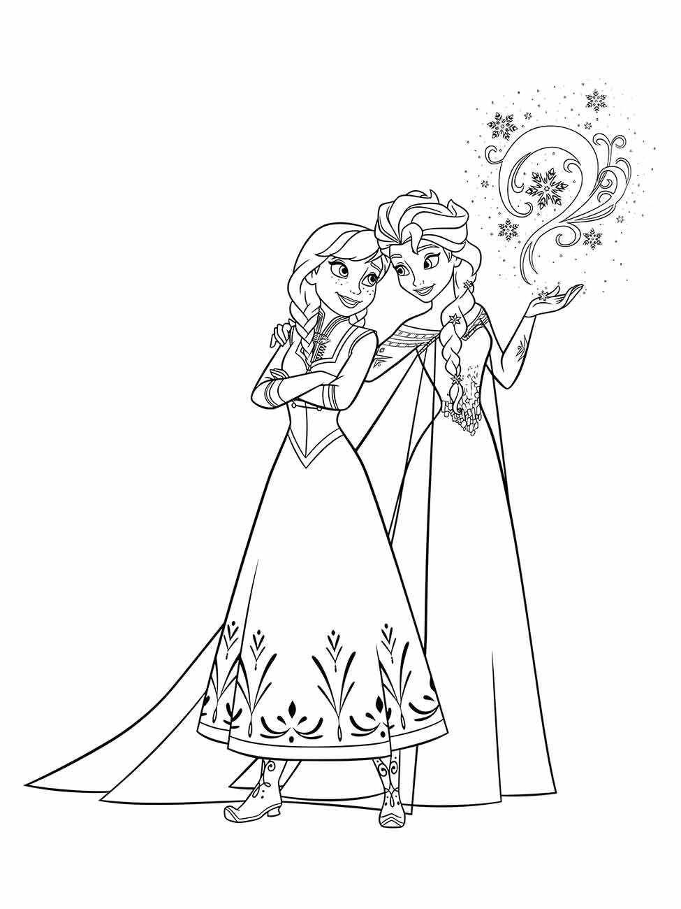 Frozen coloring page (14)