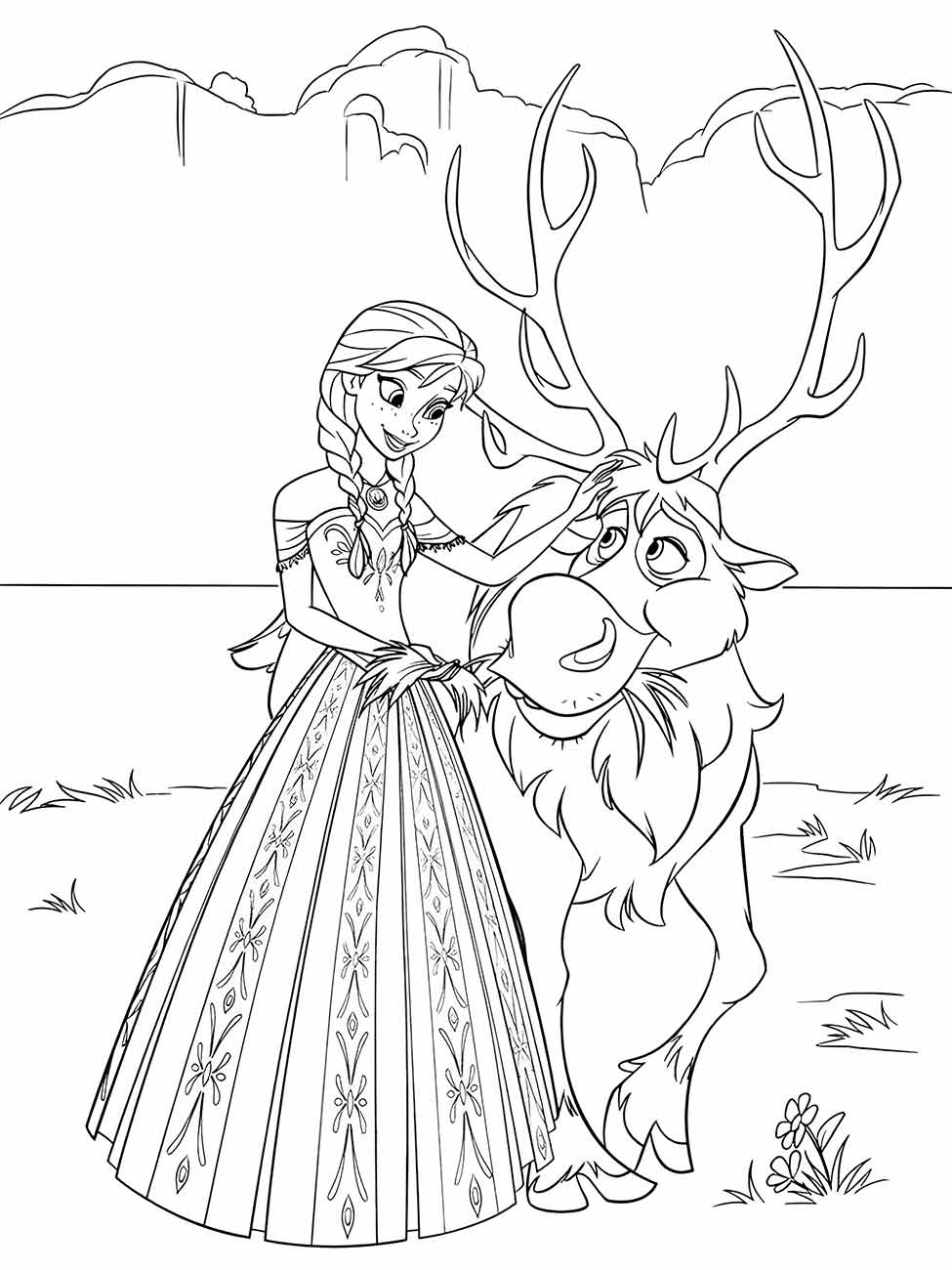 Frozen coloring page (15)