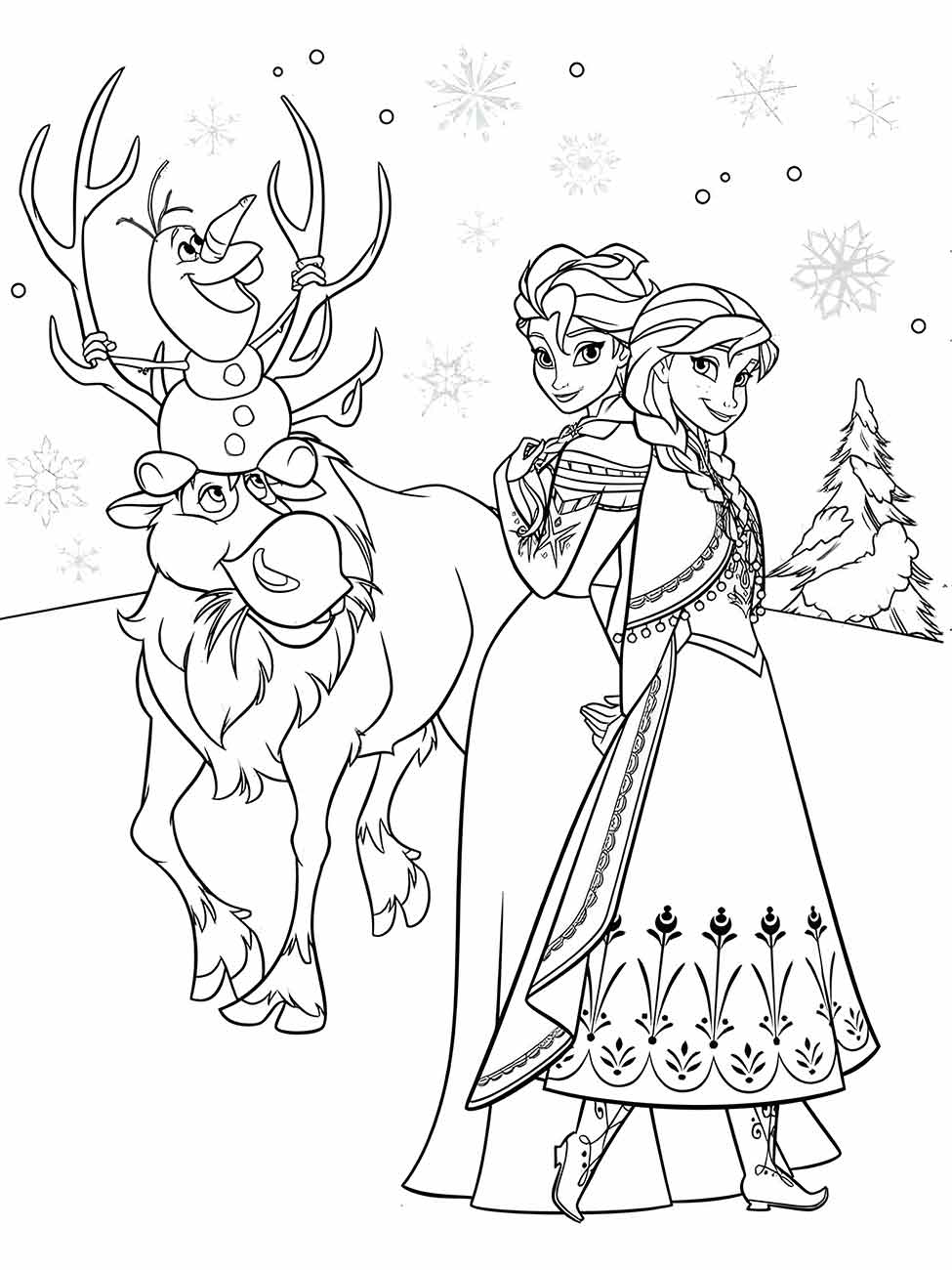 Frozen coloring page (26)