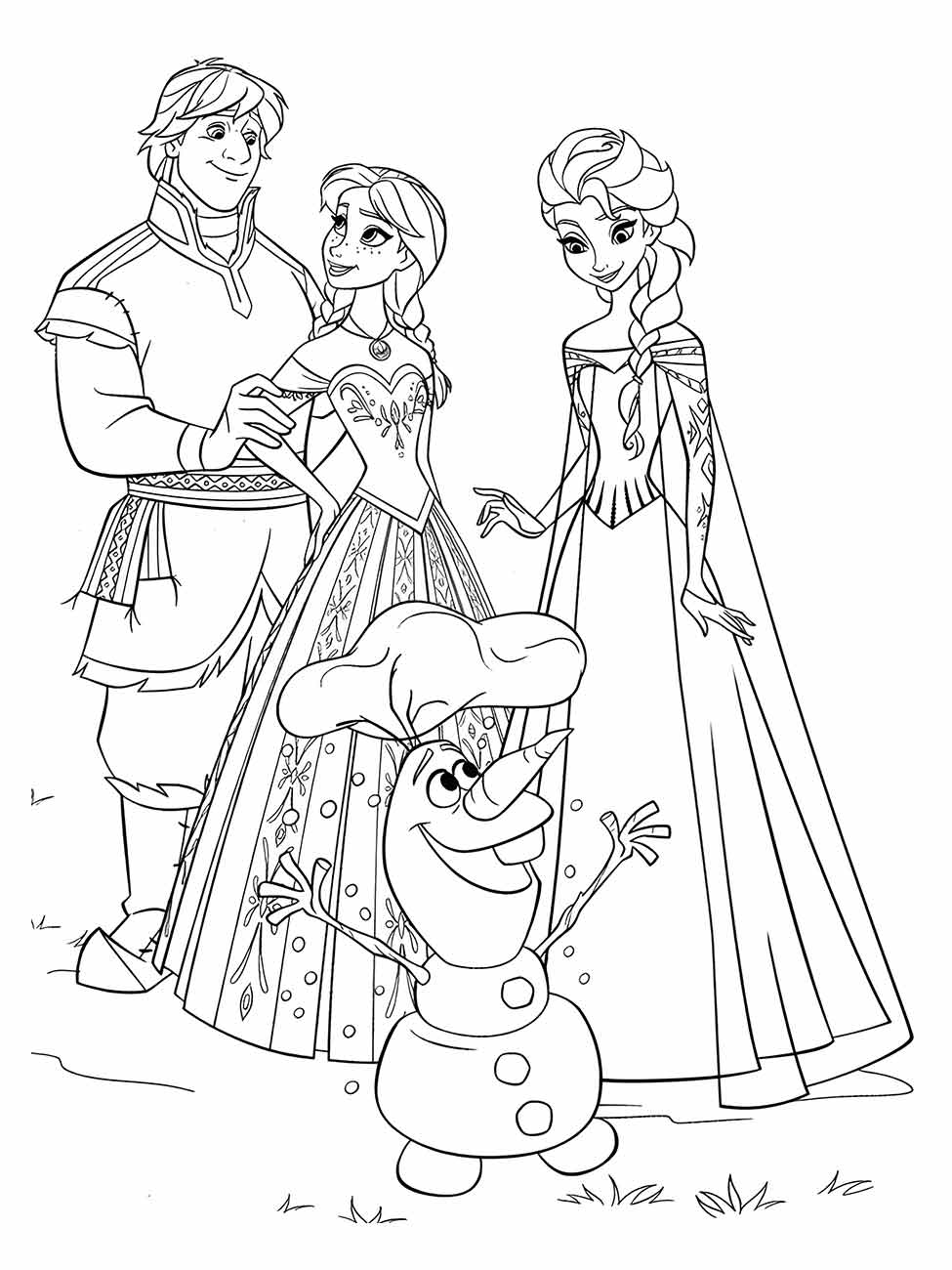 Frozen coloring page (29)