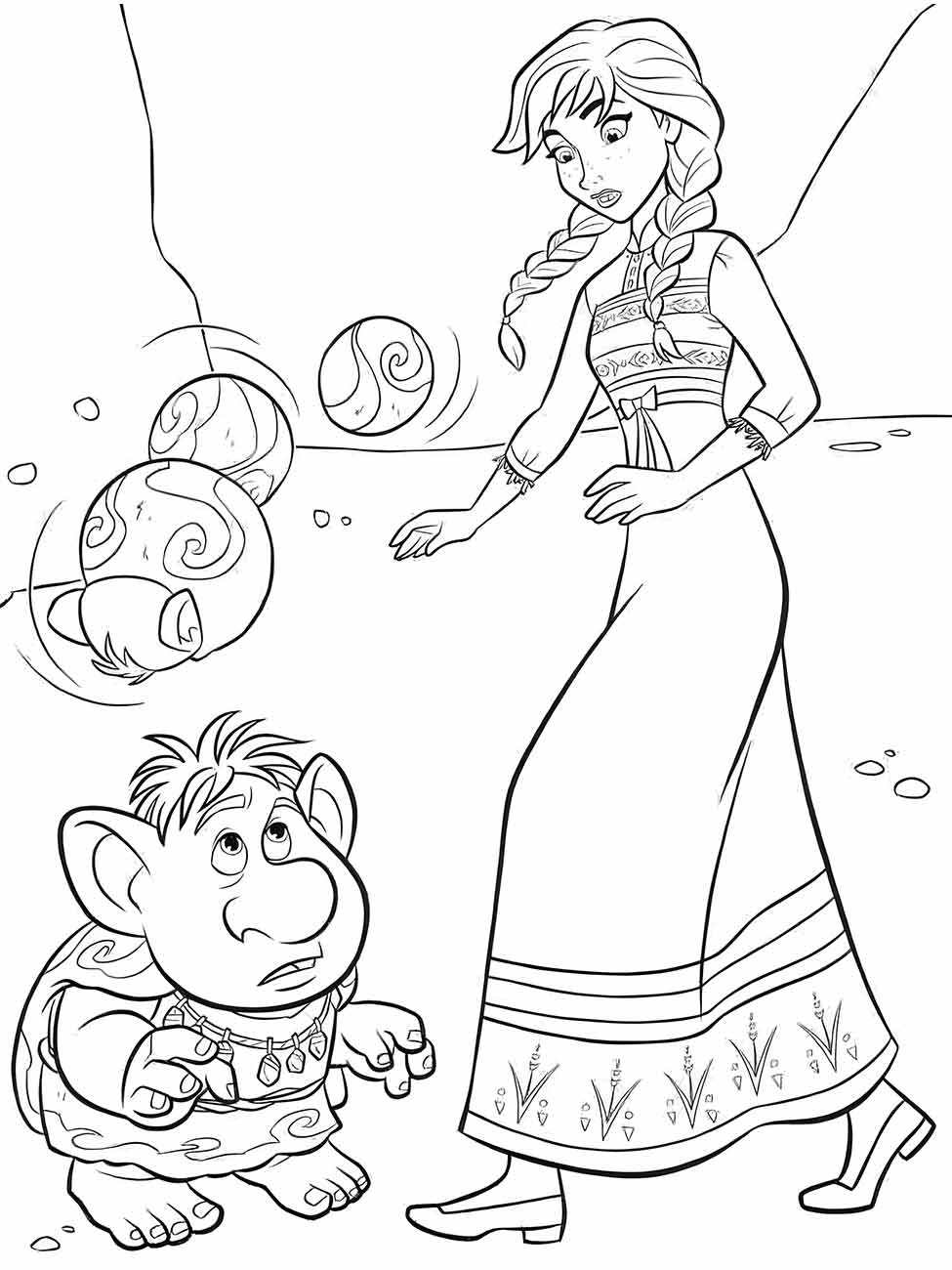 Frozen coloring page (3)