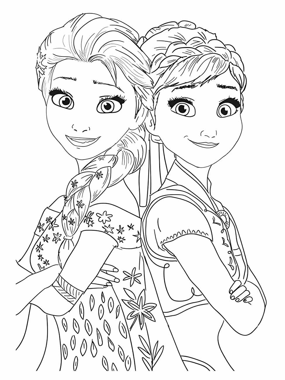 Frozen coloring page (30)