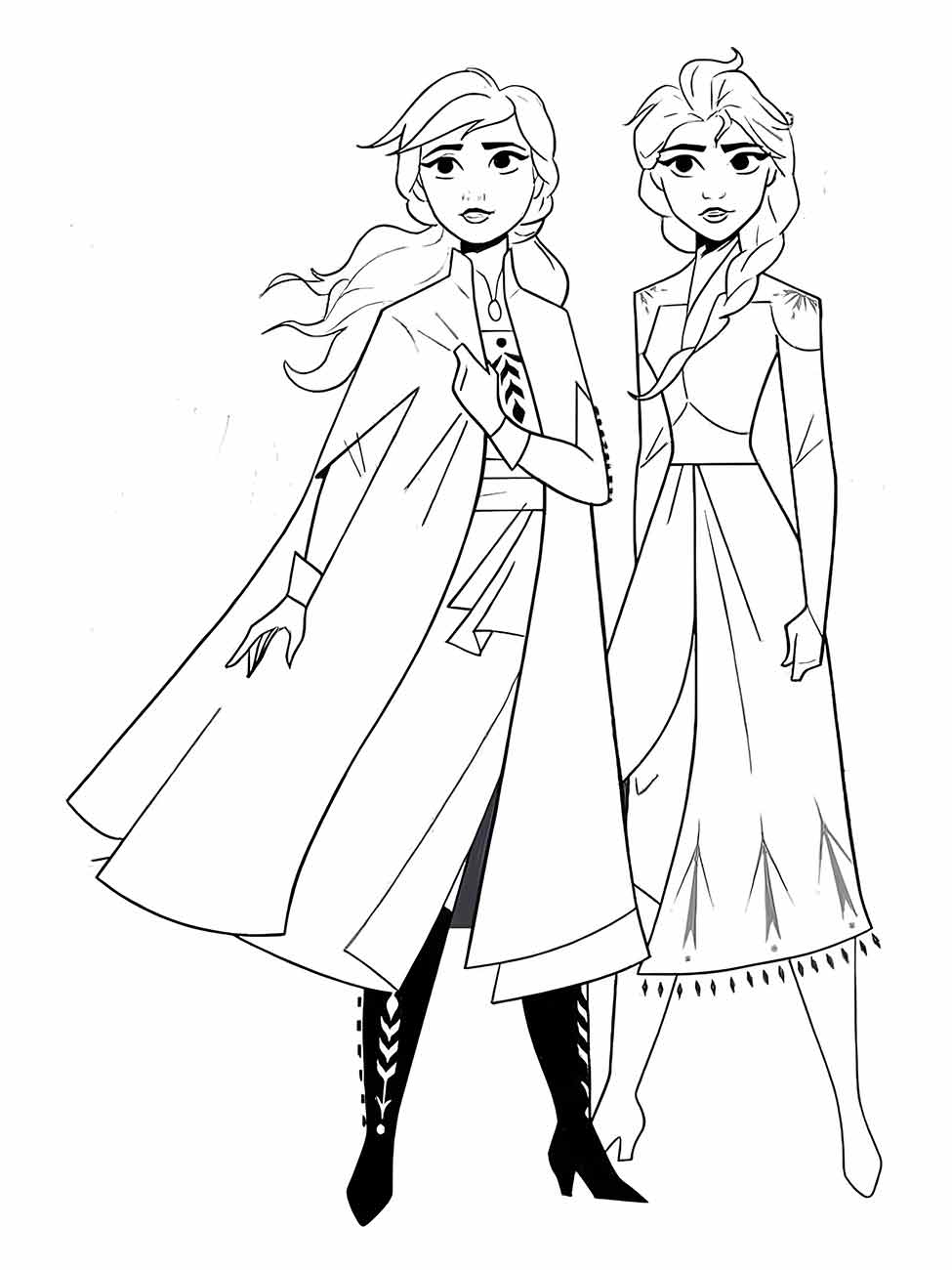 Frozen coloring page (4)