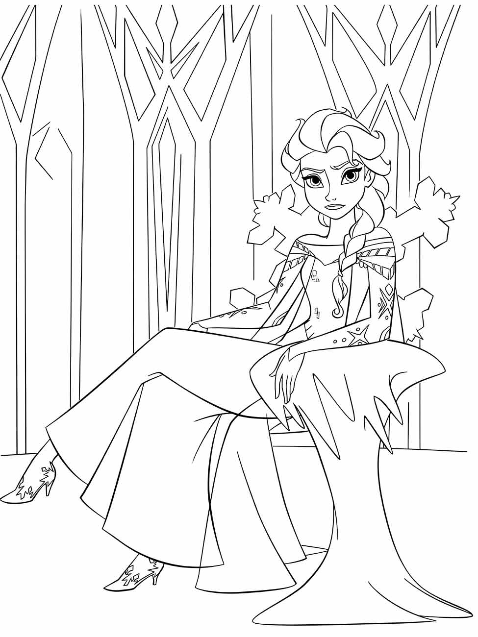 Frozen coloring page (41)